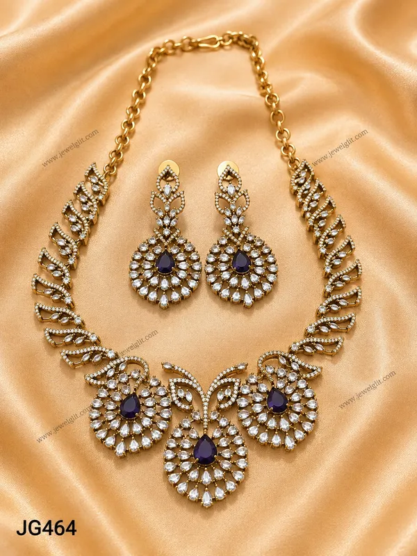 IMITATION_AD_STONE_SPARKLING_NECKLACE