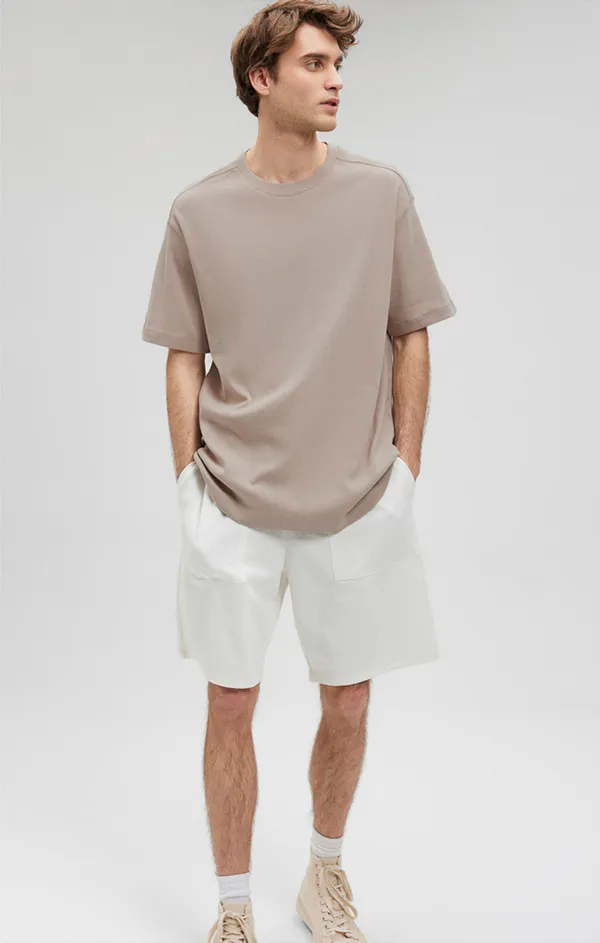 Urban_Legends_Men's_Stylish_Dropped_Shoulder_220_GSM_Oversized_Plain_Tee