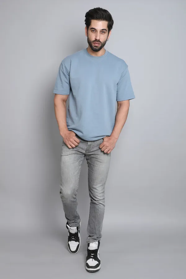 Urban_Legends_Men's_Stylish_Dropped_Shoulder_220_GSM_Oversized_Plain_Tee