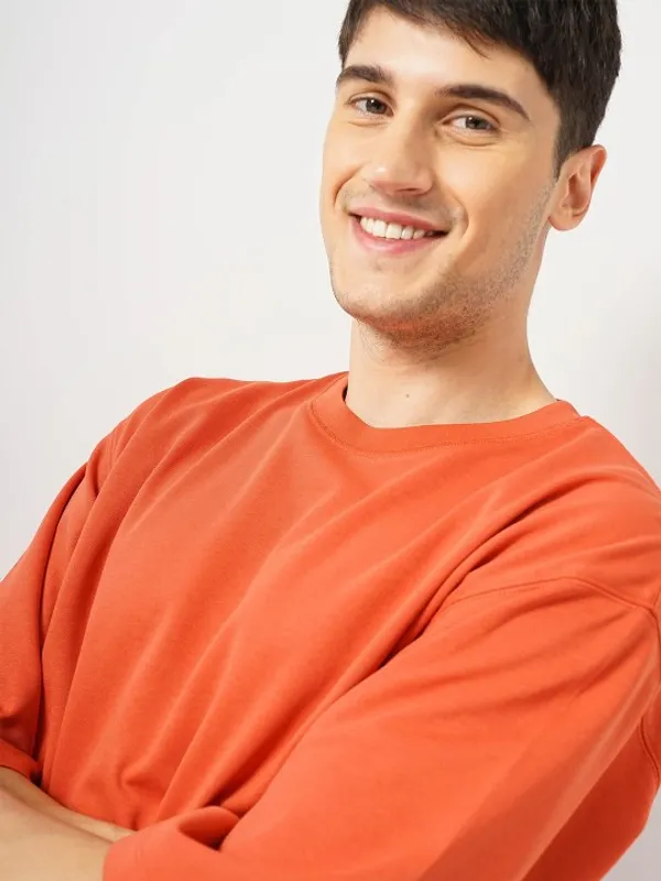 Urban_Legends_Men's_Stylish_Dropped_Shoulder_220_GSM_Oversized_Plain_Tee