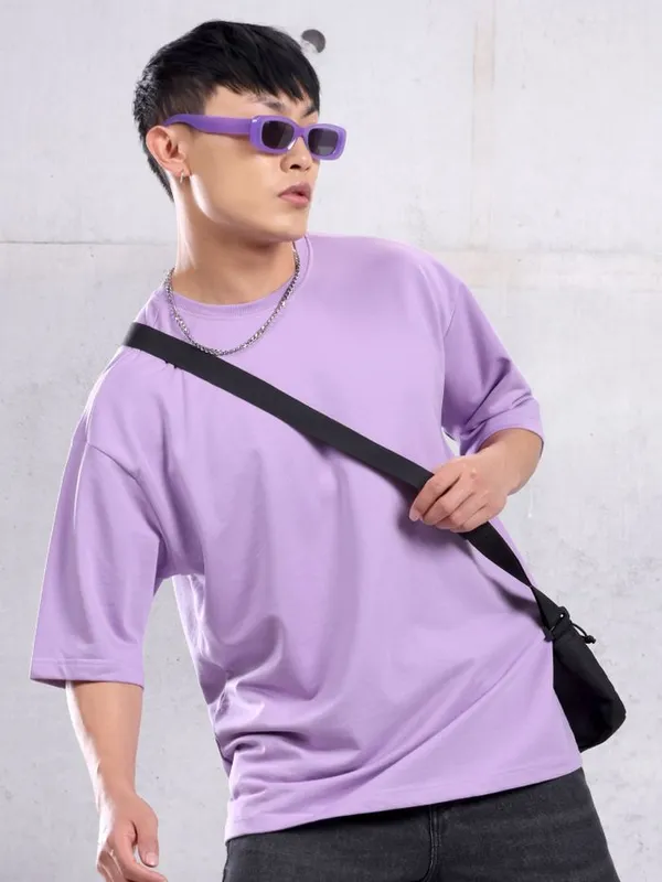 Urban_Legends_Men's_Stylish_Dropped_Shoulder_220_GSM_Oversized_Plain_Tee