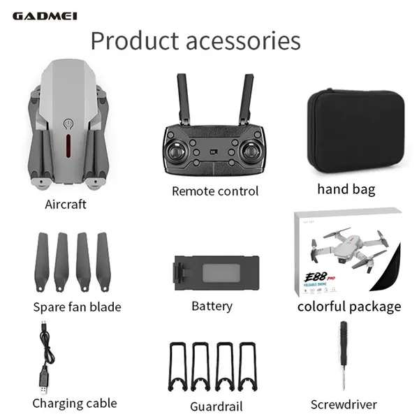 White_Foldable_Camera_Drone