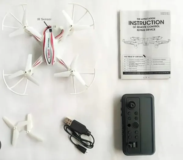 White_Mini_Sensor_Drone_With_Flying_Distance_About_160_Meters