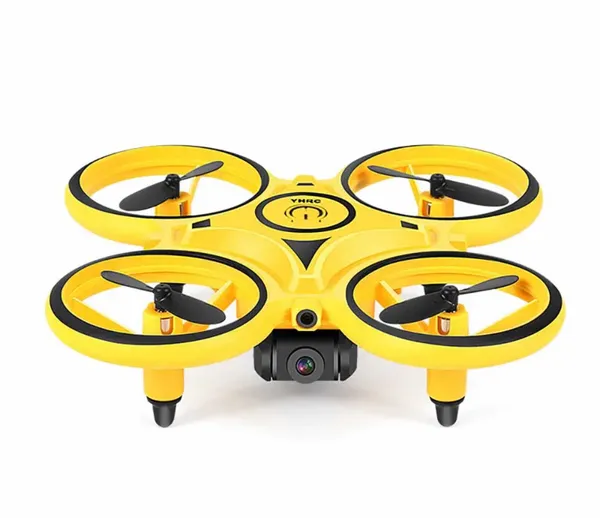 Yellow_&_White_Mini_Sensor_Drone_With_Flying_Distance_About_160_Meters