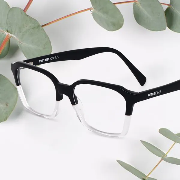 Acetate_Frame_I_Black_&_Clear_Color_Spectacles_I_Spring_Temples_I_Men_&_Women_I_Large_Size_U003BT