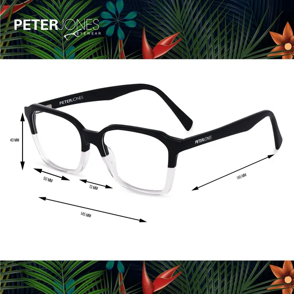 Acetate_Frame_I_Black_&_Clear_Color_Spectacles_I_Spring_Temples_I_Men_&_Women_I_Large_Size_U003BT