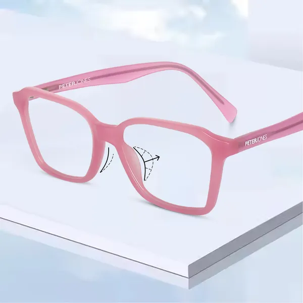Acetate_Frame_I_Pink_Color_Spectacles_I_Spring_Temples_I_Men_&_Women_I_Large_Size_U003PK