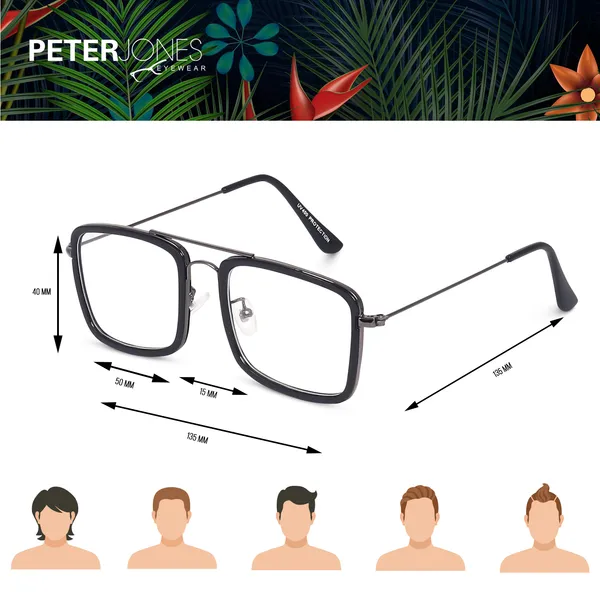 Black_Anti_Glare_Square_UV_Protected_Computer/Gaming_Glasses_(NB16006)_-_For_Men