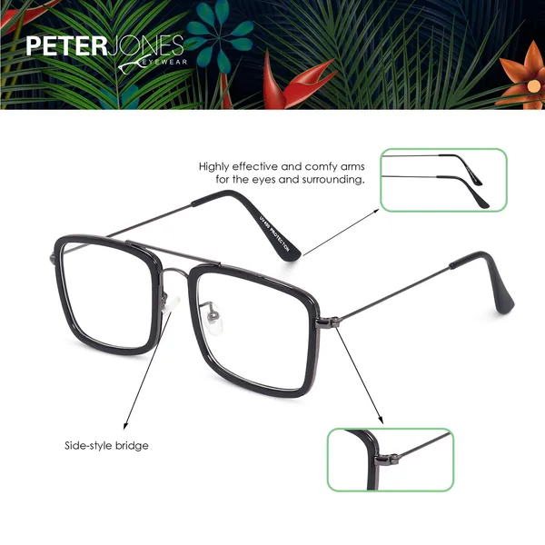 Black_Anti_Glare_Square_UV_Protected_Computer/Gaming_Glasses_(NB16006)_-_For_Men