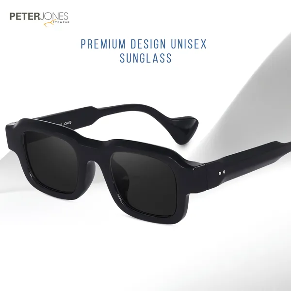 Black_Unisex_Broad_Frame_Square_UV/UB_Protected_Sunglasses_(3809B)