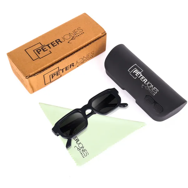 Black_Unisex_Broad_Frame_Square_UV/UB_Protected_Sunglasses_(3887B)