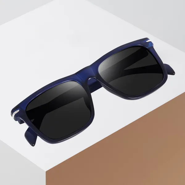 PETER JONES EYEWEAR Blue Large Square UV/UB Protected Unisex