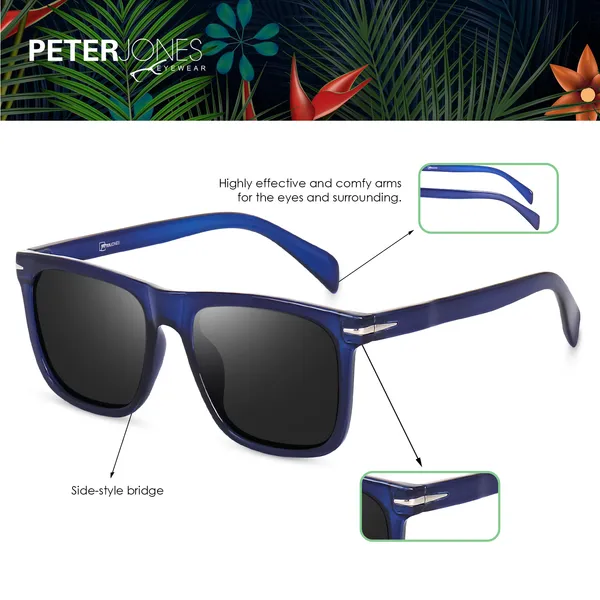 Blue_Large_Square_UV/UB_Protected_Unisex_Sunglasses_(53032BL)
