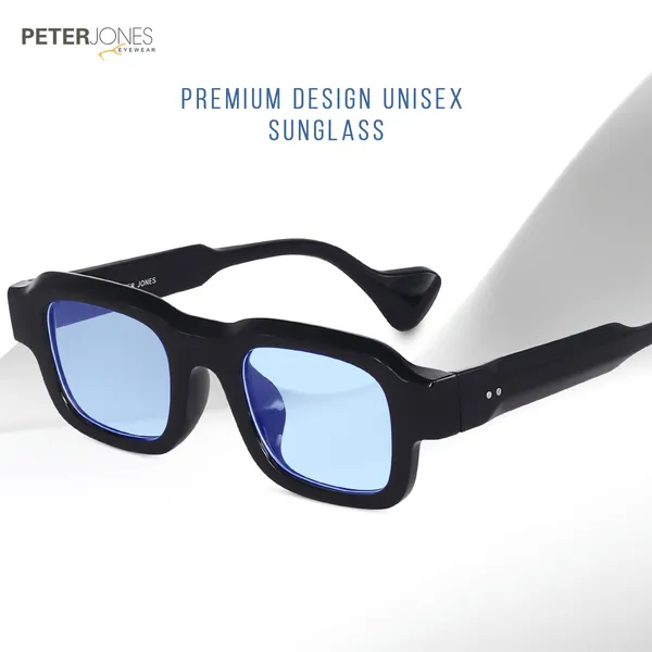 Blue_Unisex_Broad_Frame_Square_UV/UB_Protected_Sunglasses_(3809BL)
