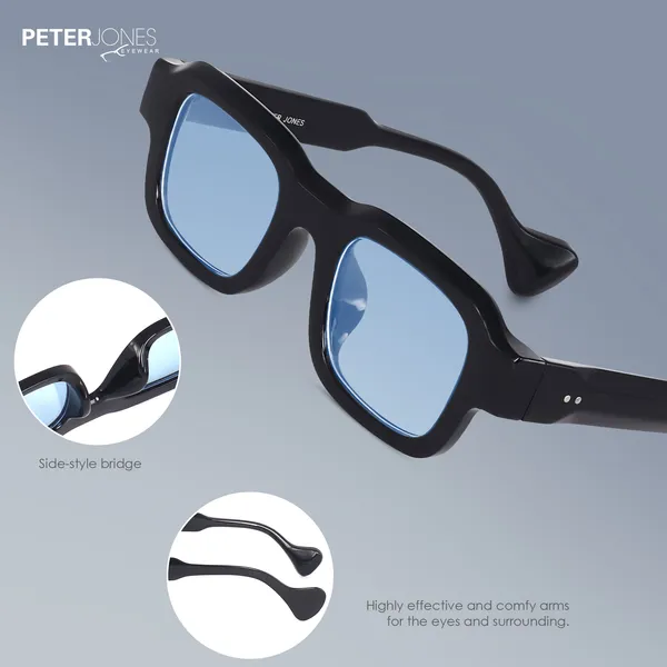 Blue_Unisex_Broad_Frame_Square_UV/UB_Protected_Sunglasses_(3809BL)