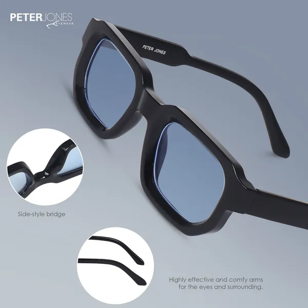 Blue_Unisex_Broad_Frame_Square_UV/UB_Protected_Sunglasses_(3887TB)