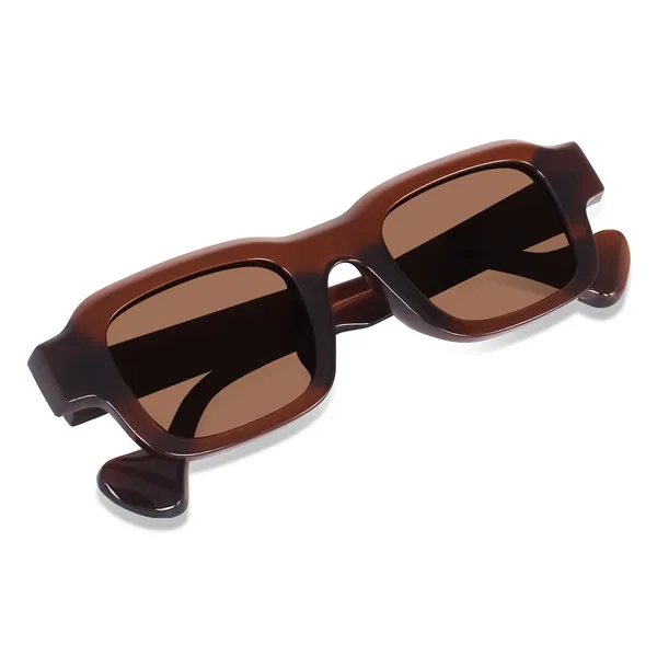 Brown_Unisex_Broad_Frame_Square_UV/UB_Protected_Sunglasses_(3809BW)