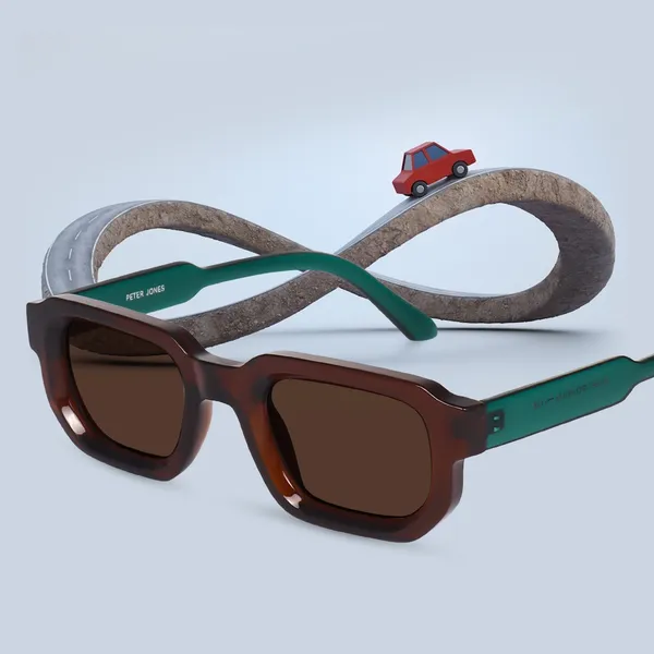 Brown_Unisex_Broad_Frame_Square_UV/UB_Protected_Sunglasses_(3809BW)