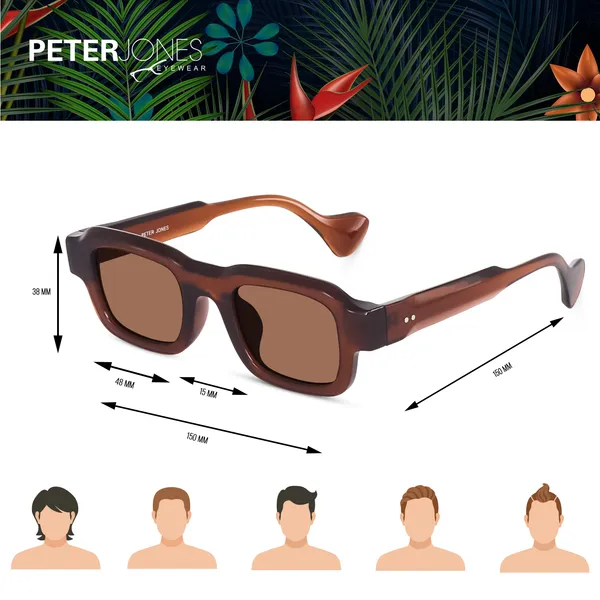 Brown_Unisex_Broad_Frame_Square_UV/UB_Protected_Sunglasses_(3809BW)