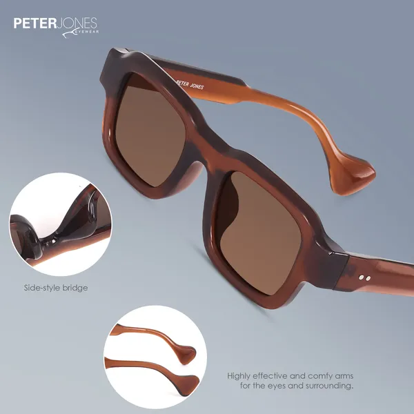 Brown_Unisex_Broad_Frame_Square_UV/UB_Protected_Sunglasses_(3809BW)