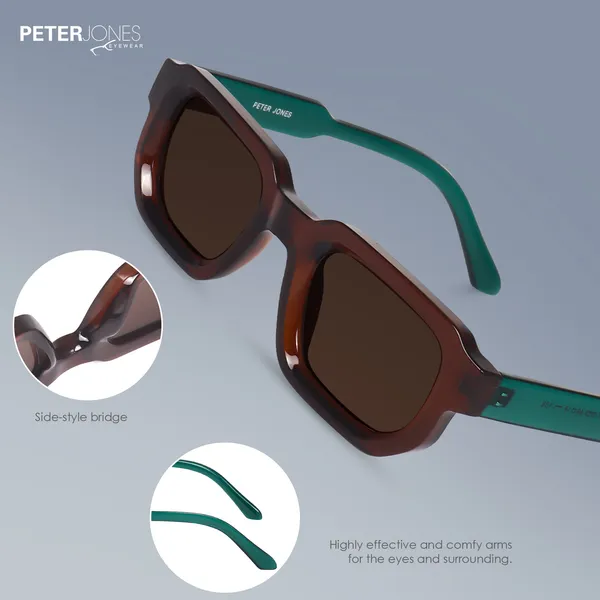 Brown_Unisex_Broad_Frame_Square_UV/UB_Protected_Sunglasses_(3809BW)