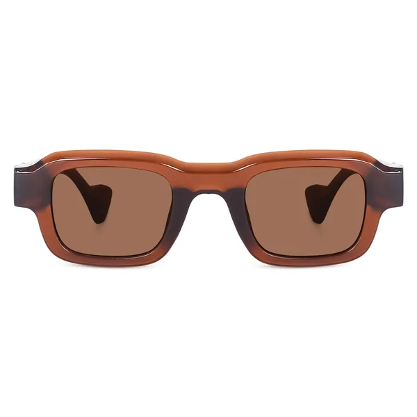 Brown_Unisex_Broad_Frame_Square_UV/UB_Protected_Sunglasses_(3809BW)