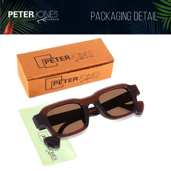 Brown_Unisex_Broad_Frame_Square_UV/UB_Protected_Sunglasses_(3809BW)
