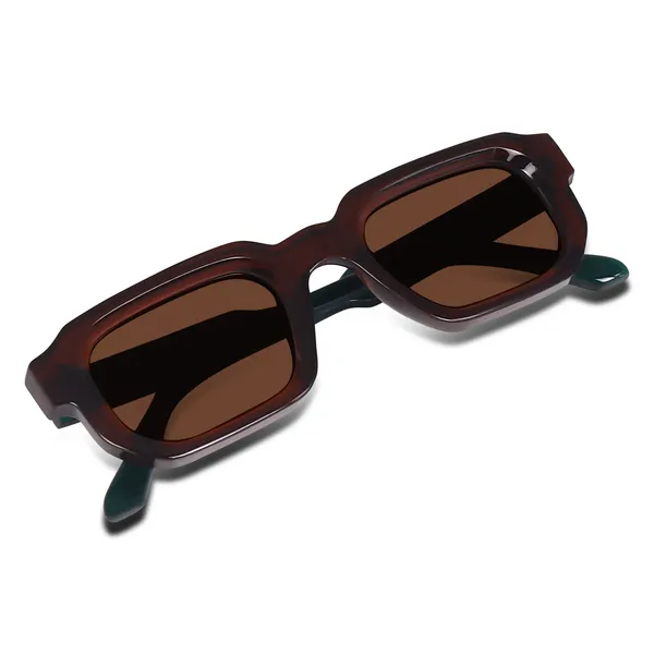 Brown_Unisex_Broad_Frame_Square_UV/UB_Protected_Sunglasses_(3809BW)