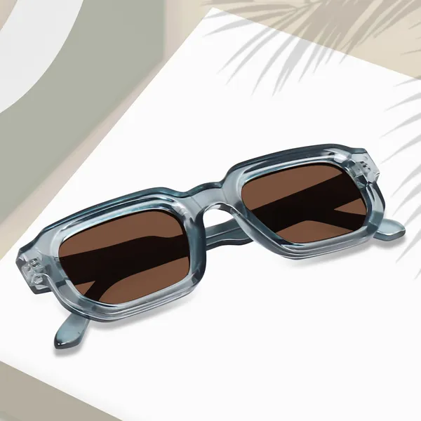 Brown_Unisex_Broad_Frame_Square_UV/UB_Protected_Sunglasses_(3887TBL)