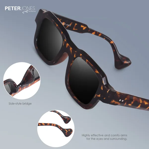 Demi_Brown_Unisex_Broad_Frame_Square_UV/UB_Protected_Sunglasses_(3809DA)