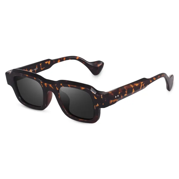 Demi_Brown_Unisex_Broad_Frame_Square_UV/UB_Protected_Sunglasses_(3809DA)
