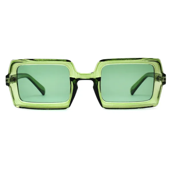 Transparent,Green_Retro_Square_Sunglasses_-_For_Unisex