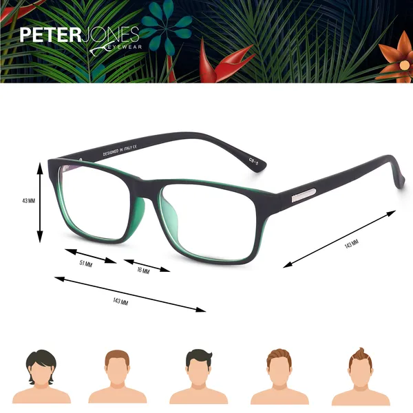 Green_Rectangular_Unisex_Anti_Glare_Computer/Gaming_Glasses_(6052IGR)