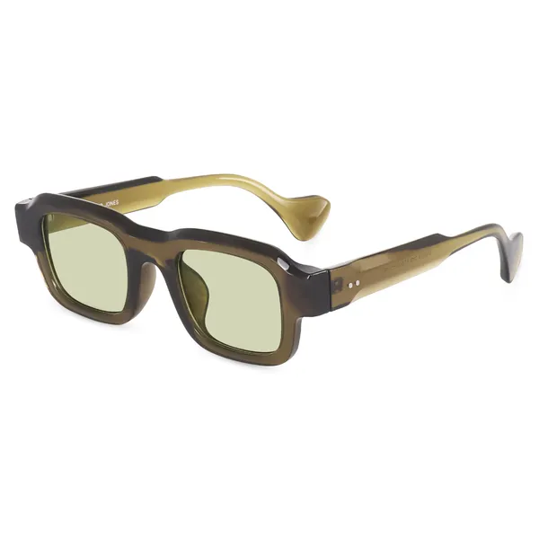Green_Unisex_Broad_Frame_Square_UV/UB_Protected_Sunglasses_(3809GR)