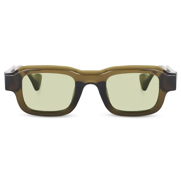 Green_Unisex_Broad_Frame_Square_UV/UB_Protected_Sunglasses_(3809GR)