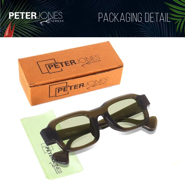 Green_Unisex_Broad_Frame_Square_UV/UB_Protected_Sunglasses_(3809GR)