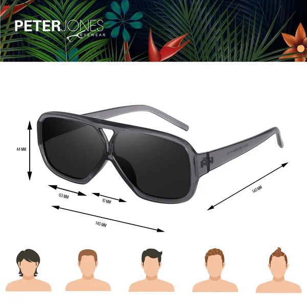 Grey_Large_Oversized_Aviator_UV/UB_Protected_Unisex_Sunglasses_(ZN3847GT)