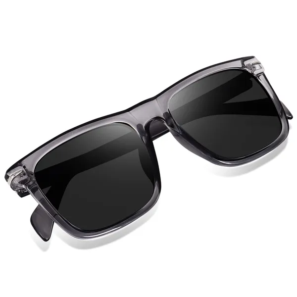 Grey_Transparent_Large_Square_UV/UB_Protected_Unisex_Sunglasses_(53032GT)