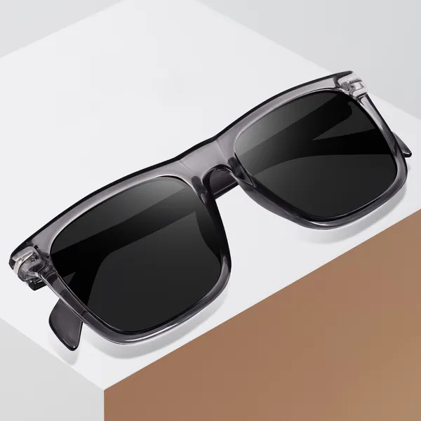Grey_Transparent_Large_Square_UV/UB_Protected_Unisex_Sunglasses_(53032GT)