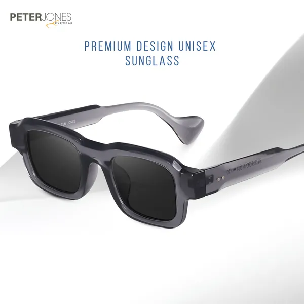 Grey_Unisex_Broad_Frame_Square_UV/UB_Protected_Sunglasses_(3809GT)