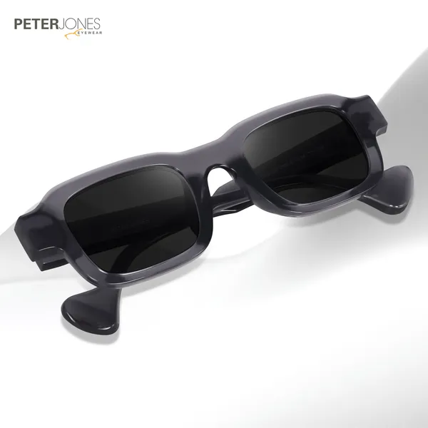 Grey_Unisex_Broad_Frame_Square_UV/UB_Protected_Sunglasses_(3809GT)