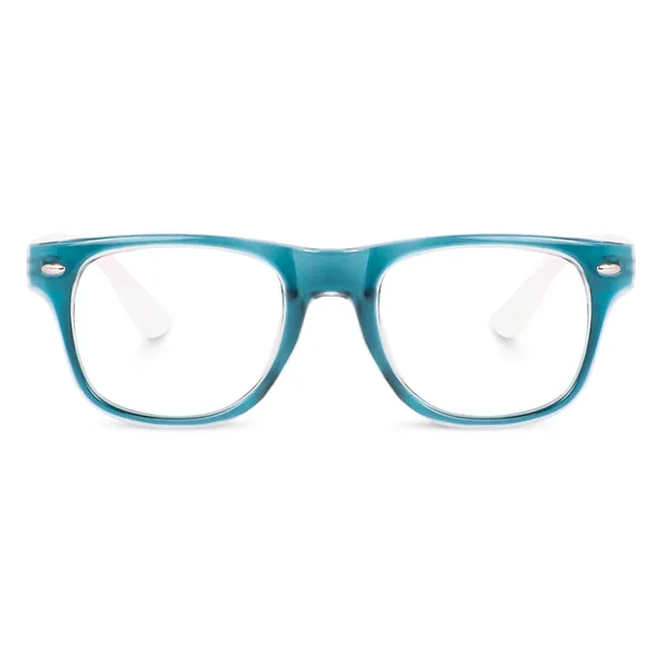 Kids_Optical_Eyeglasses_for_Boys_and_Girls_|_Full_Rim_Square_|_Age_6__-_12_years_|_Green_and_White