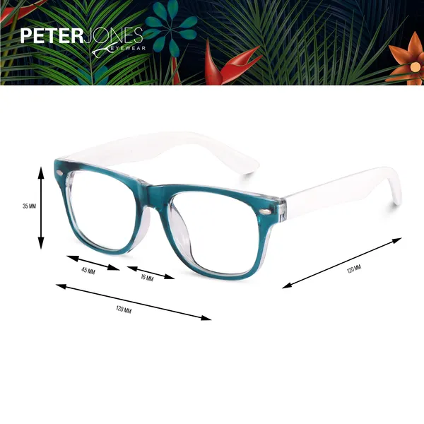 Kids_Optical_Eyeglasses_for_Boys_and_Girls_|_Full_Rim_Square_|_Age_6__-_12_years_|_Green_and_White