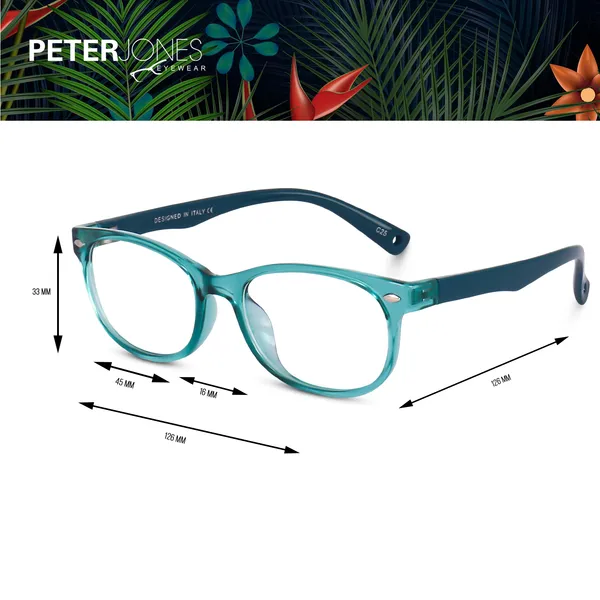 Kids_Optical_Eyeglasses_for_Boys_and_Girls_|_Full_Rim_Square_|_Age_6__-_12_years_|_Green_and_White