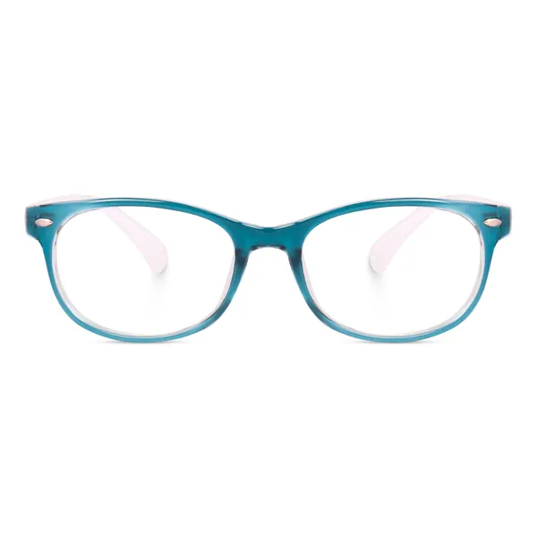 Kids_Optical_Eyeglasses_for_Boys_and_Girls_|_Full_Rim_Square_|_Age_6__-_12_years_|_Green_and_White