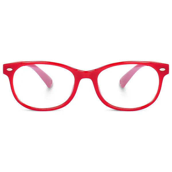 Kids_Optical_Eyeglasses_for_Boys_and_Girls_|_Full_Rim_Square_|_Age_6__-_12_years_|_RED_|_3313D