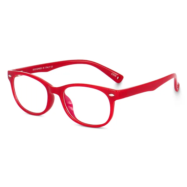 Kids_Optical_Eyeglasses_for_Boys_and_Girls_|_Full_Rim_Square_|_Age_6__-_12_years_|_RED_|_3313D