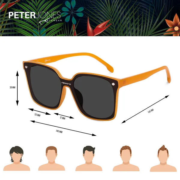 Orange_Newtro_Oversized_Flat_Lenses_UV_Protected_Sunglasses_for_Women/Girls_(58033OG)
