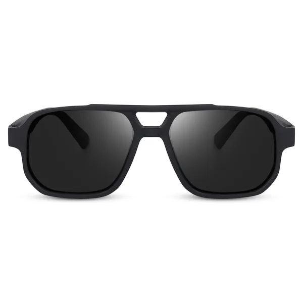 Peter_Jones_Black_Matte_Finished_Polarized_Sunglasses_with_Complete_UV_Protection_HD_Vision_and_Spring_Hinges_(PO740B)
