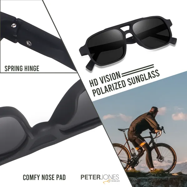 Peter_Jones_Black_Matte_Finished_Polarized_Sunglasses_with_Complete_UV_Protection_HD_Vision_and_Spring_Hinges_(PO740B)